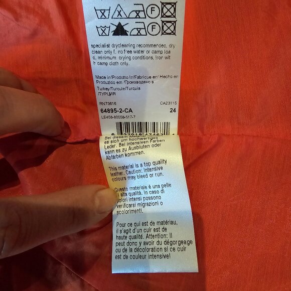 Hugo Boss Red Leather Jacket - Picture 10 of 13